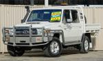 2017 TOYOTA LANDCRUISER DOUBLE C/CHAS GXL (4x4) LC70 VDJ79R MY17