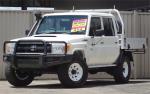 2013 TOYOTA LANDCRUISER DOUBLE C/CHAS WORKMATE (4x4) VDJ79R MY12 UPDATE